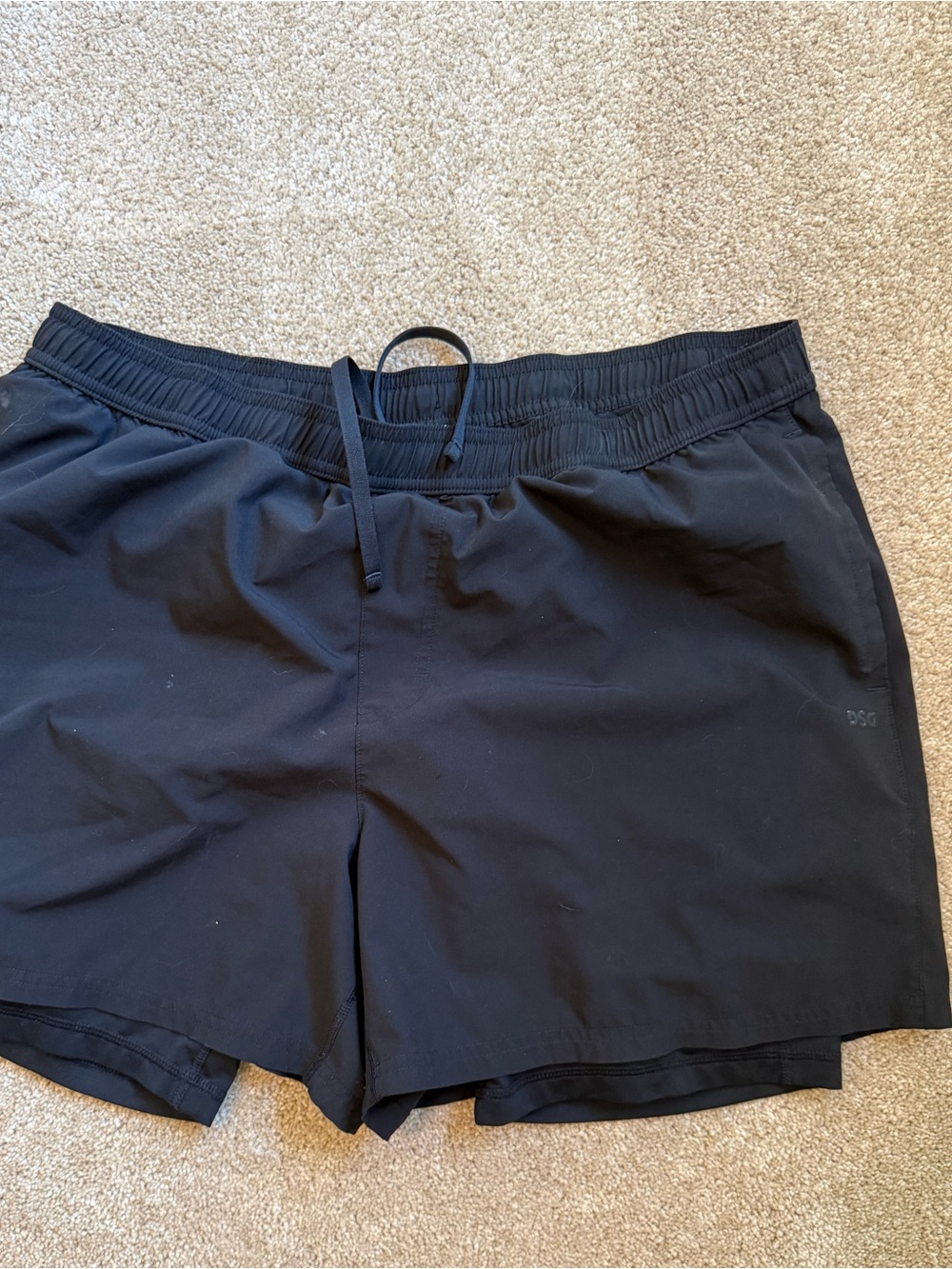 4 pairs of Men's Black and blue Active Drawstring Shorts